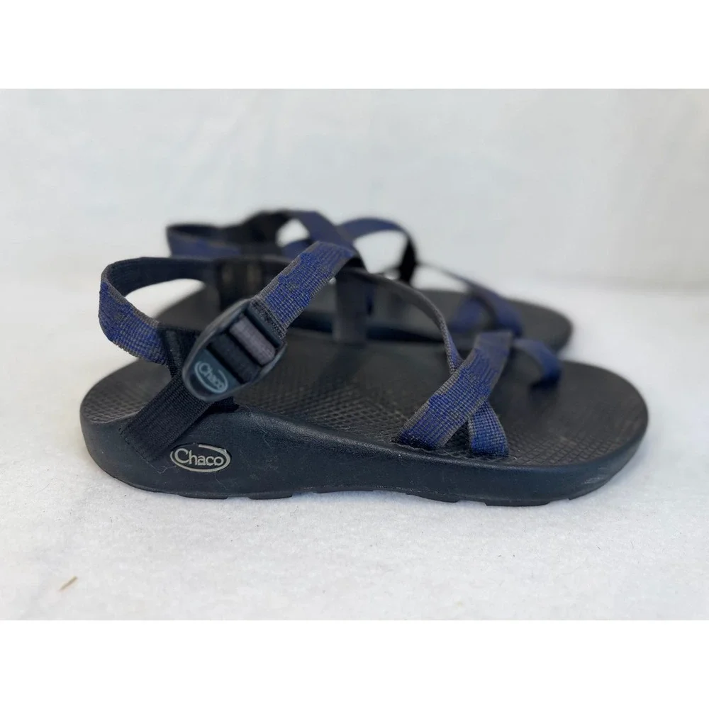 Chaco Men's Z/2 Sandals Sz 11‎ Slip On Strappy Toe Loop Blue Hiking Rafting Swim